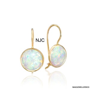 Natural White Opal Earrings+ 14k Gold Fill Earrings+ Opal Drop Earrings+ Handmade Earrings+ Daith Earrings+Gemstone Earrings+ Woman Earrings