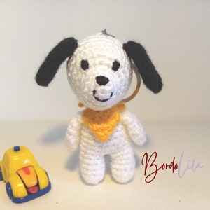 Amigurumi Dog Keychain, Handmade Crochet Dog Keychain, Gift for Dog Lovers, Bag Charm, Keychain Gift, Backpack Accessory