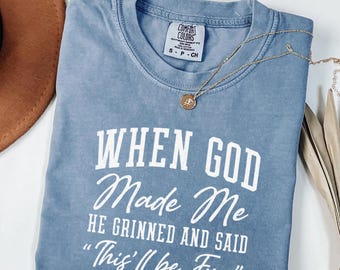 Comfort Colors Christian Graphic T-Shirt, Funny Faith Tee