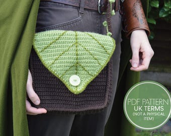 Fantasy Leaf Bags Crochet Pattern UK TERMINOLOGY