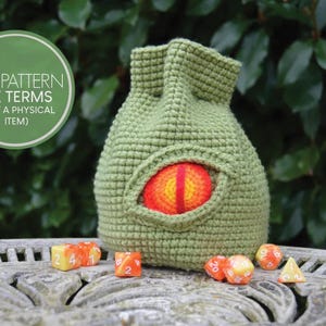Dragon Eye Würfeltasche Häkelanleitung PDF