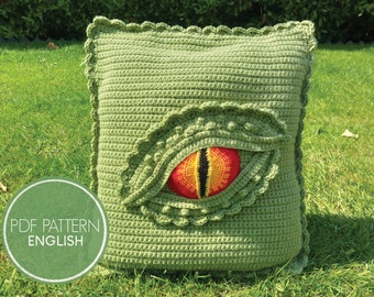 Dragon Eye Cushion Crochet Pattern PDF (UK Terminology)