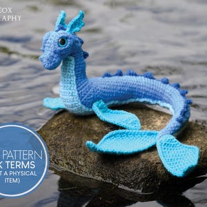Blue Sea Dragon Crochet Pattern PDF (UK Terminology)