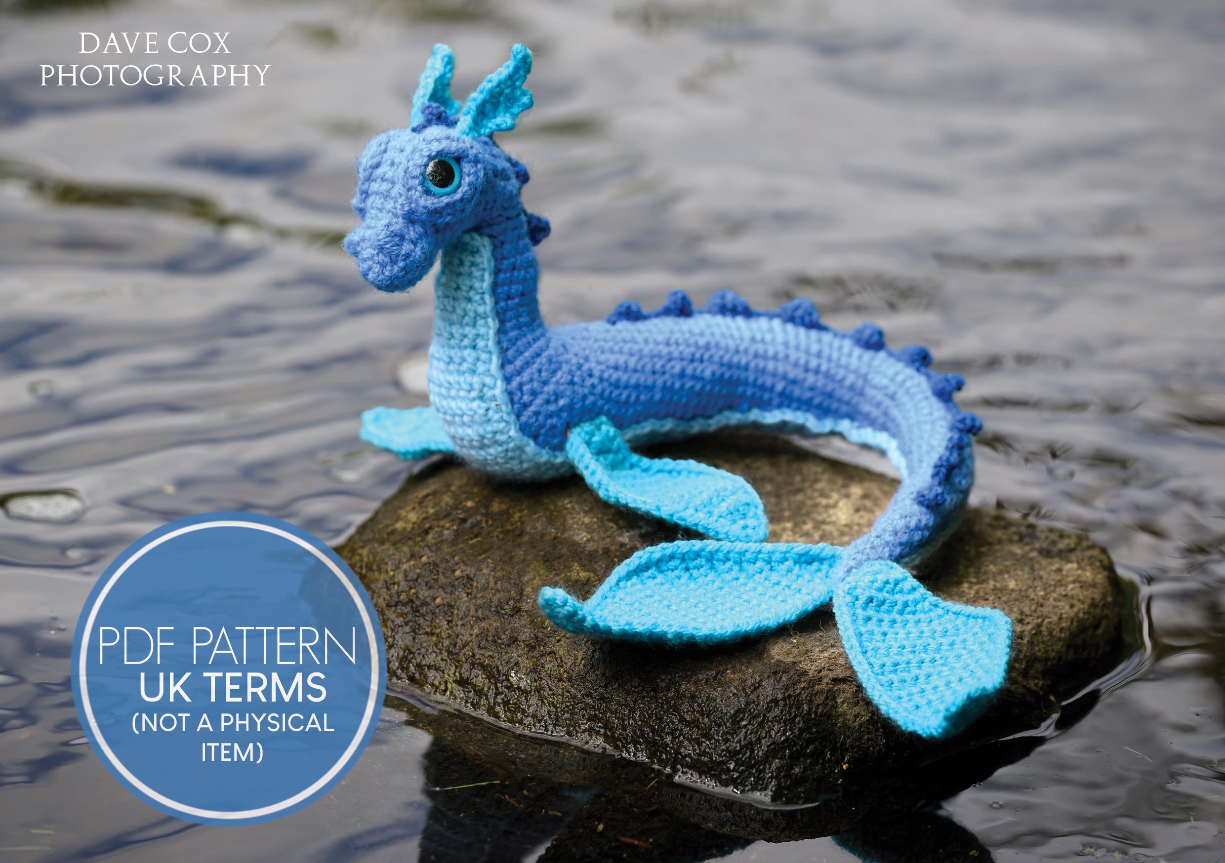 Crochet Ryu Ryu the Blue Sea Dragon Crochet Pattern PDF (UK Terminology) - Etsy