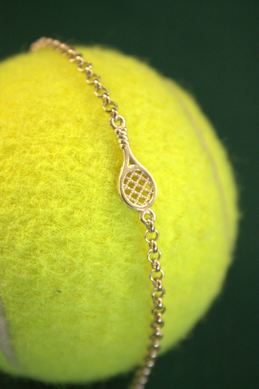 Tennis Silver Bracelet meet Your Match Tennis Racquet Etsy