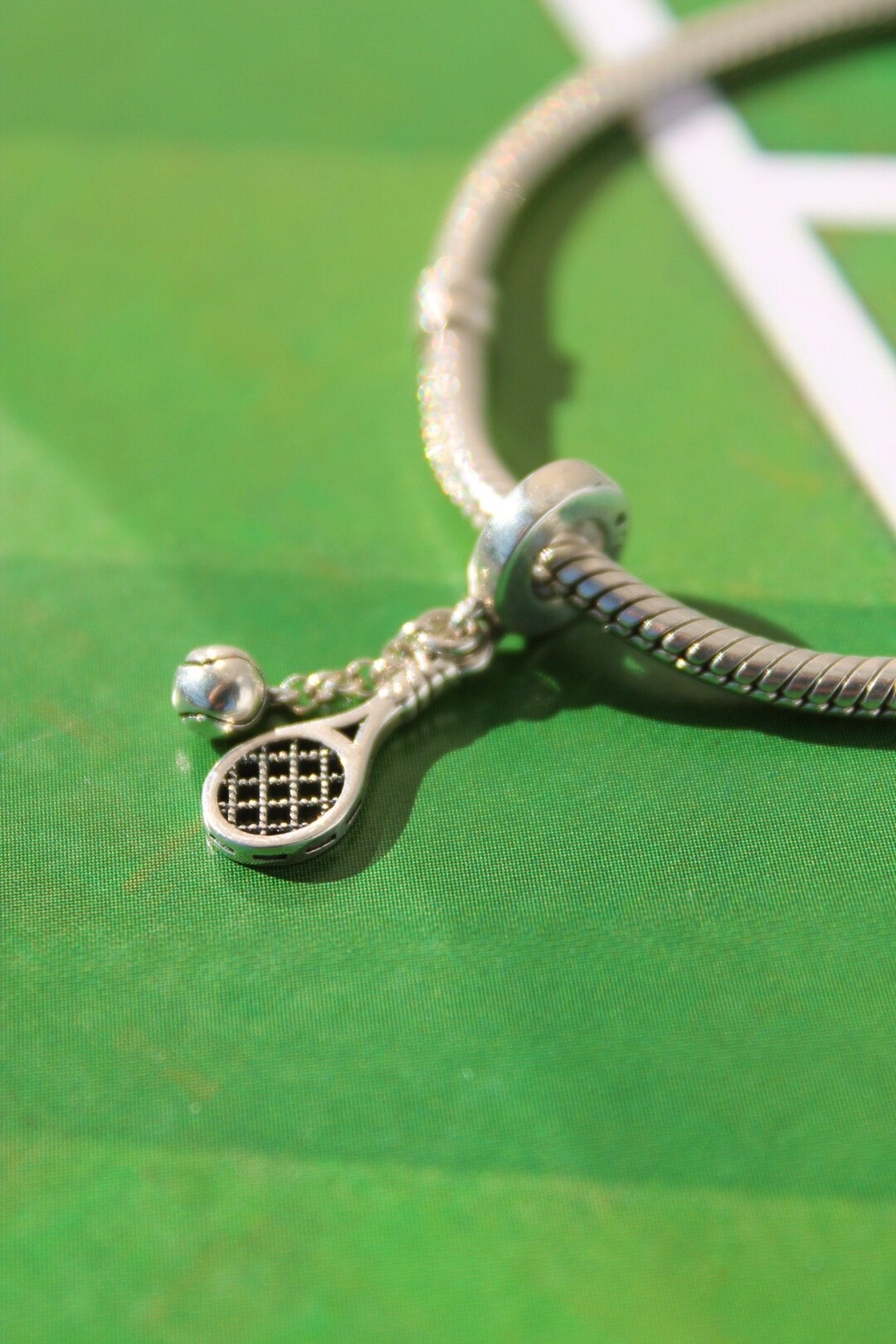 Tennis Racket tennis Rackettennis Racket Necklace,sterling Silver ...
