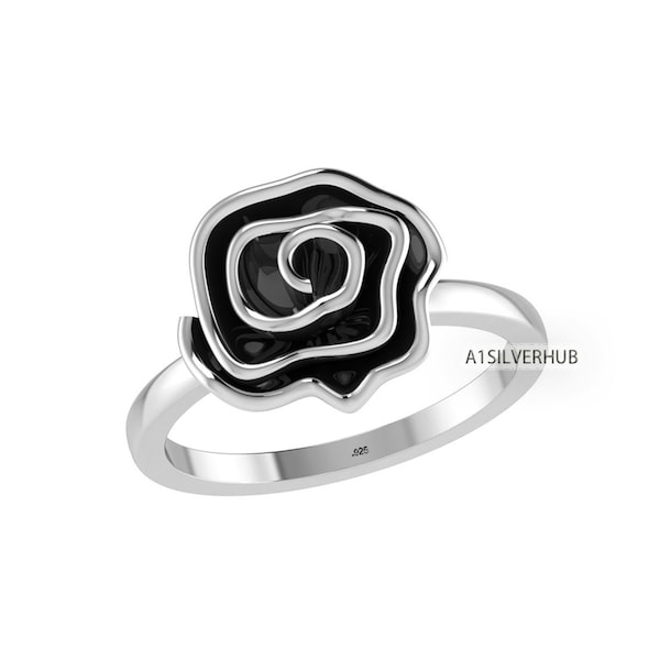 Rose Flower Ring, Delicate Rose Ring, 925 Sterling Silver Rose Ring, Vintage Rose Band, Rose Love Ring, Cute Designs, Creative Gifts For Her