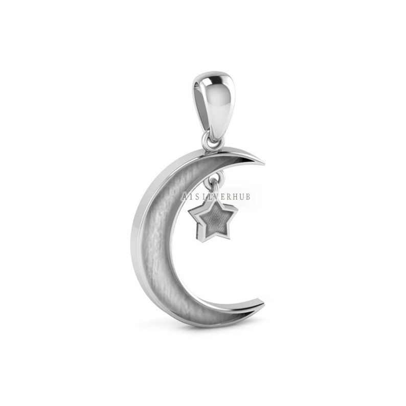 Silver Blank Bezel,Stone Setting Bezel,christmas Gifts,Resin Work Bezel,Gemstones Bezels,Blank Silver Bezels,Designer Blank Bezel,Designer Pendants,Blank Pendants,Gift For Her,Moon Pendants,Star Pendants,Ashes Work Bezel