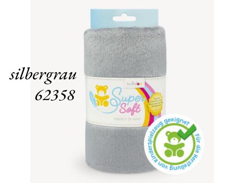 Kullaloo Super Soft Snugly Tissu Peluche Brun/Taupe - Lot Doux Et Moelleux Pour Couture