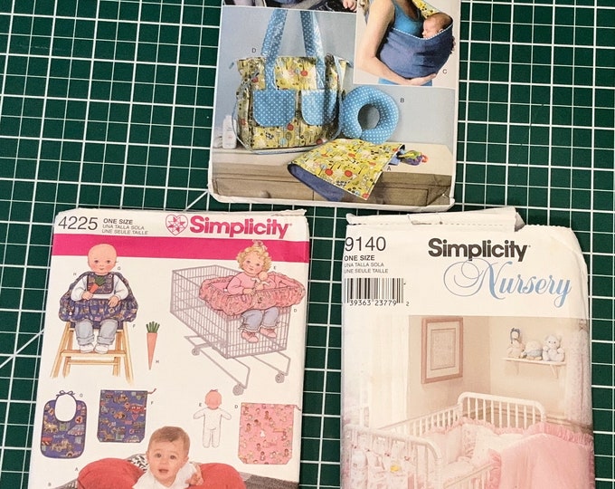 Baby Nursery Sewing Pattern Bundle, Nursery Pattern, Shopping Cart