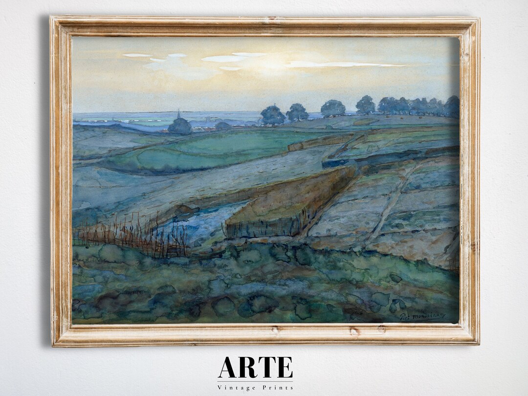 Printable Landscape Art Vintage Art for Living Room Landscape ...