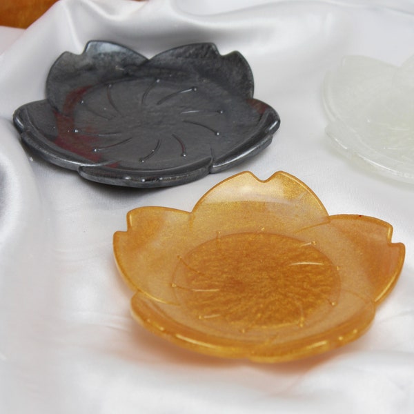 Blumen Schale aus Resin | Schmuckschale Dekoschale Schmuckaufbewahrung Perlenschale |  Resin Epoxy jewelry bowl | Weihnachtsgeschenk Gift