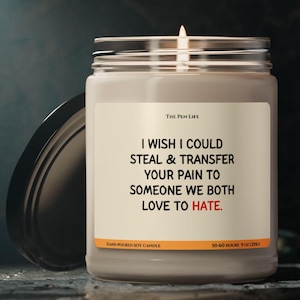 Funny Get Well Candle Gift, Surgery Recovery, Miscarriage Gift, After Surgery, Feel Better Comfort Gifts for Women Cheer Up Condolence Gifts
