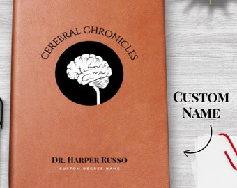 Personalized Neurologist Gift - Custom Journal, Neuro Nurse Gift, Neurology Graduation Gift, Anatomy Brain Journal, Neuroscience Graduation