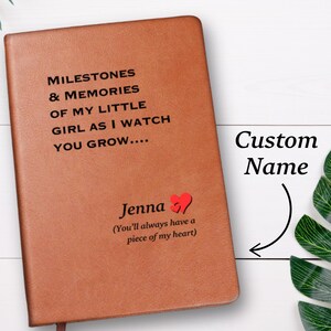 Letters To My Daughter Custom Pregnancy Journal Customized Keepsake Gift For New Mom Baby Girl Shower Memory Book Personalized Name Notebook