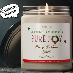 Bulk Christmas Corporate Gift, Corporate Candles Gift, Holiday Corporate Gifts, Personalized Company Gift, Gift Under 30, Christmas Keepsake