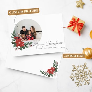 Holiday Cards (Two-sided print), Personalised Christmas Postcards, Holiday Postcards, Custom Photo Christmas Greeting Cards, Gift Ideas