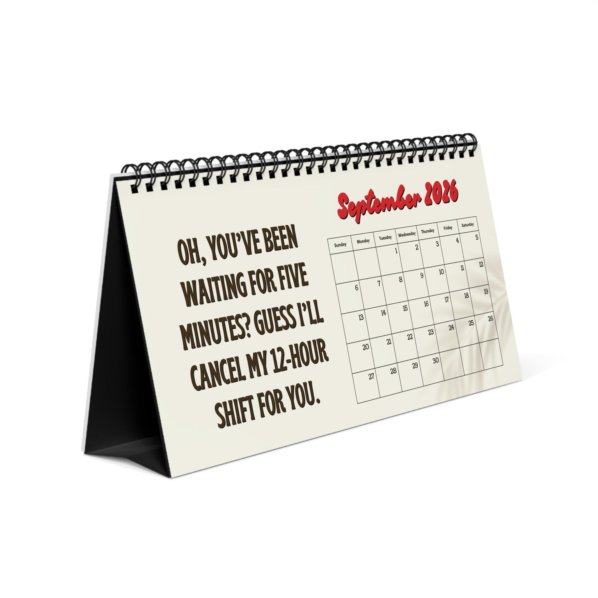 Swearing Rant 2026 Funny Nurse Swear Rant Desk Calendar, White Elephant Gag Gift for ...
