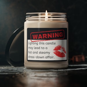 Warning Candle, gift for him, boyfriend gifts, gifts for men, gift for husband, funny gifts for him, Valentines day gifts, gag gifts for him