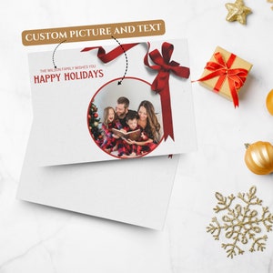 Holiday Cards (Two-sided print), Personalised Christmas Postcards, Holiday Postcards, Custom Photo Christmas Greeting Cards, Gift Ideas