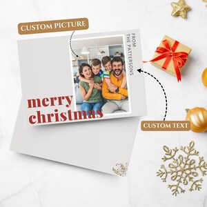 Holiday Cards (Two-sided print), Personalised Christmas Postcards, Holiday Postcards, Custom Photo Christmas Greeting Cards, Gift Ideas
