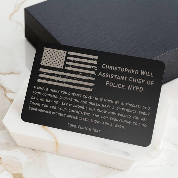 Personalized Police Retirement Gift, Law Enforcement Gifts, Police