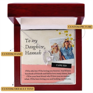 Personalised Daughter Gift from mom or dad To My Daughter Mum Mother & Daughter Necklace Daughter Present Birthday Gift Graduation Christmas