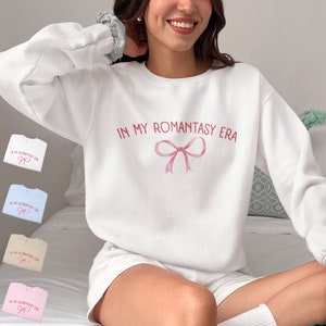 In my Romantasy Era Romance Book Sweatshirt, Bookish shirt, Romance Book Girlie, Book Lover Crewneck, Romance Reader, Valentines Day Gift