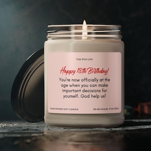 Funny 18th Birthday Candle Gift, Daughter Sister Granddaughter Goddaughter Girlfriend Humorous Amusing Eighteenth Birthday