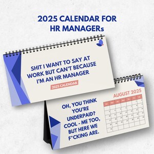 Human Resources Calendar 2025 Etsy UK