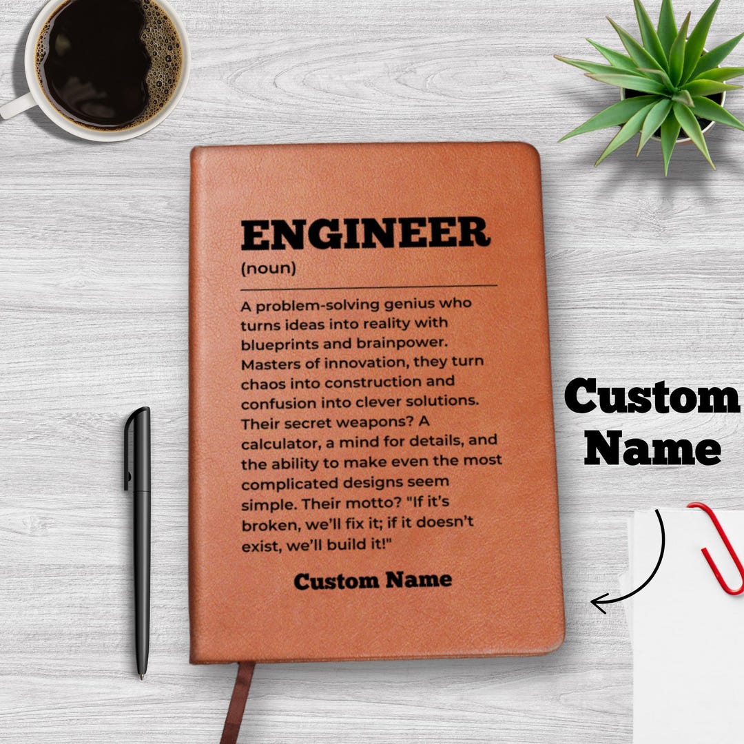 Funny Engineer Mouse Pad - Definition Gift For Engineering Students & Professionals