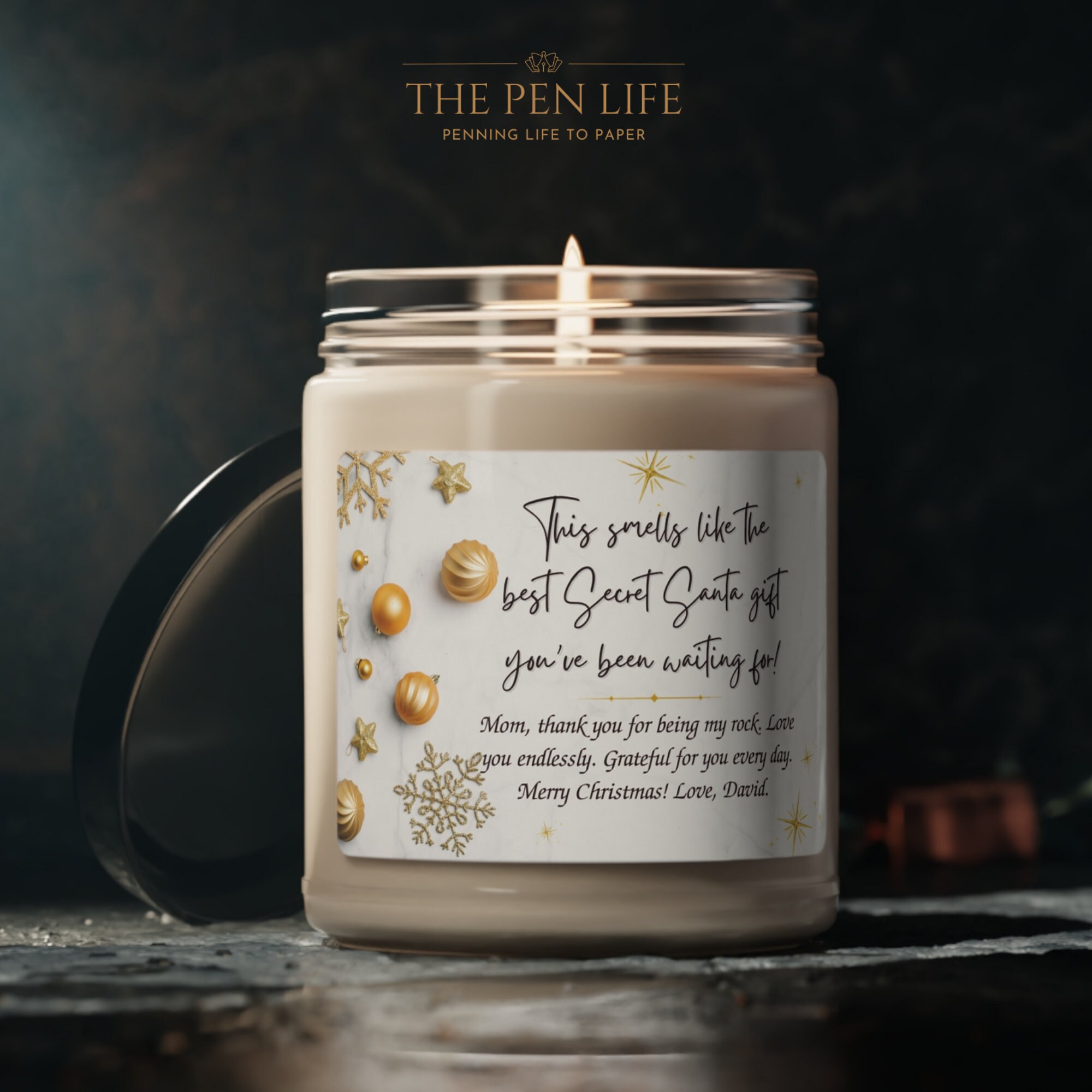 Discover Personalised Christmas Gift, Christmas Scented Candle Secret Santa Gift, Smells Like Funny Candle