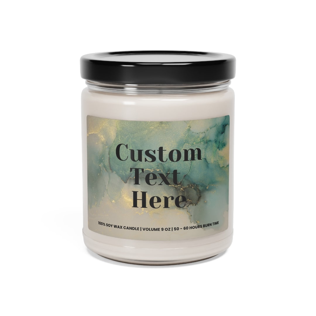 Custom Candle, Blank Label Candle, Create Your Own Candle Label
