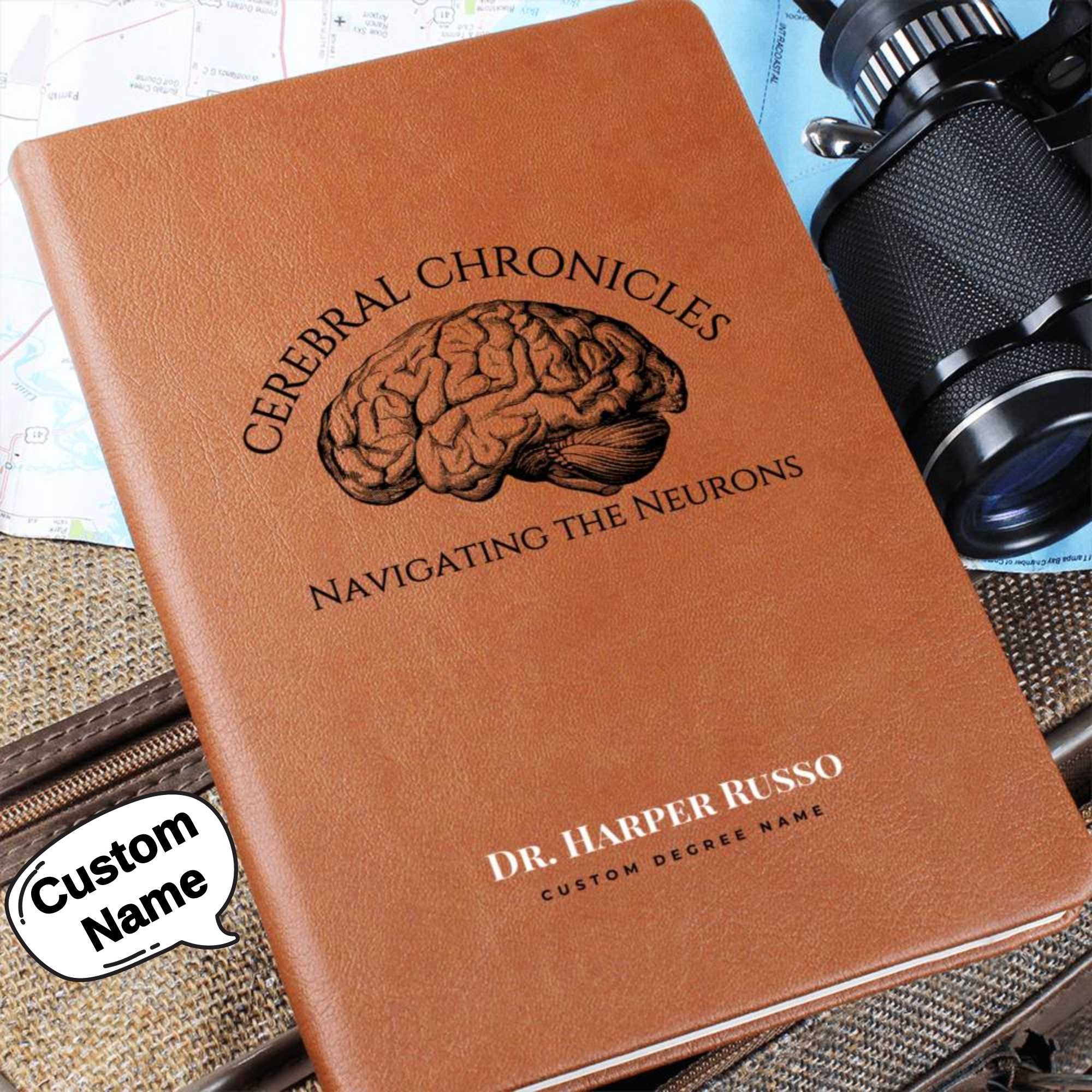 Personalized Neurologist Gift - Custom Journal, Neuro Nurse Gift, Neurology Graduation Gift, Anatomy Brain Journal, Neuroscience Graduation