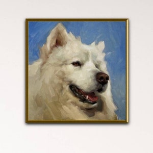Dog Portrait Custom Painting from Photo, Personalized Portrait, Dog Painting, Custom portrait Pet Painting Art