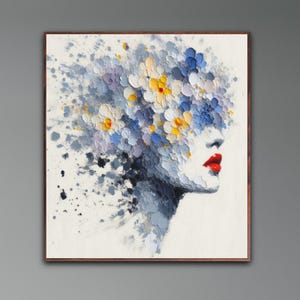 Abstract woman 35&quot; original oil painting by CultureHouseDE