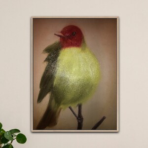Wrens of North America Art Oil Painting Wall Art Nature Exquisite Bird Oil Painting  Modern Fine art