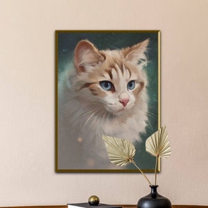 Custom Royal Cat Portrait, Renaissance Cat Painting, Pet Lovers Gift, Royal Portrait, Pet Portrait gift, Animal Painting, Wall Decor