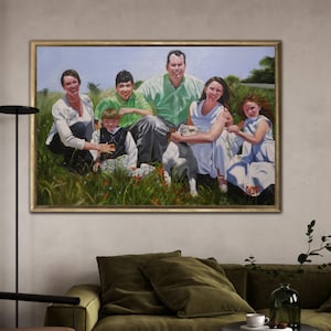 Custom Portrait Painting from Photo,Custom Family Portrait,Personalized Hand-painted Oil Painting on Canvas,Painting Commission,Wedding Gift