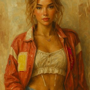 Girlfriend Oil Painting - One of a Kind Unique Artwork