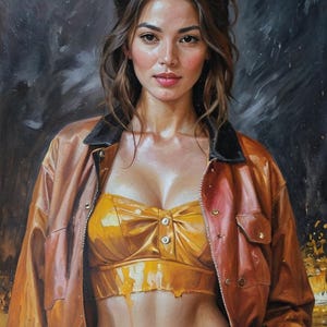 Girlfriend Oil Painting - One of a Kind Unique Artwork