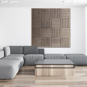 Art mural wabi-sabi, art mural abstrait marron, peinture marron, toile d'art abstrait marron, peinture Boho, texture 3D, art mural, art aux tons de terre