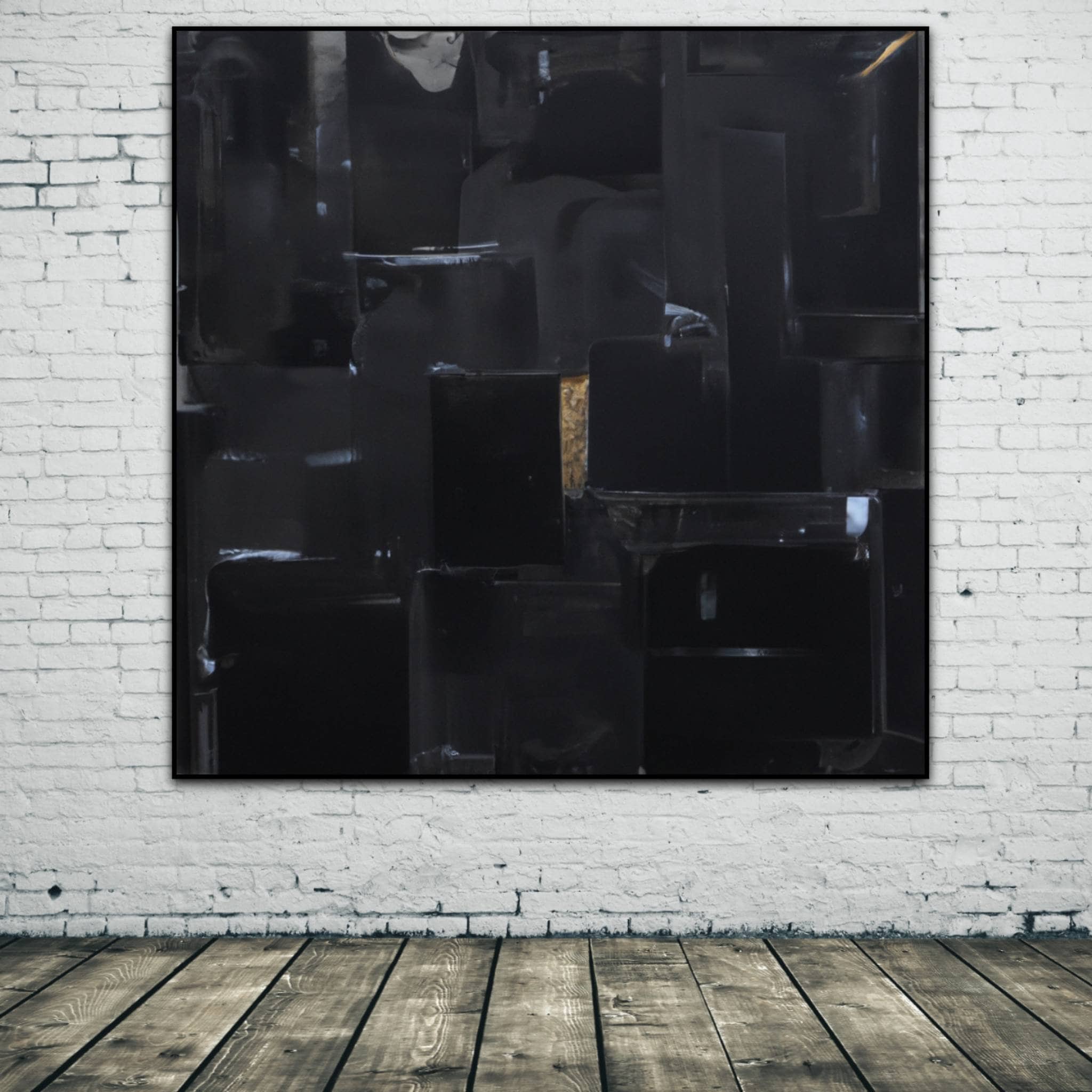 Black Abstract Art Black Texture Painting Black Painting Large Black ...