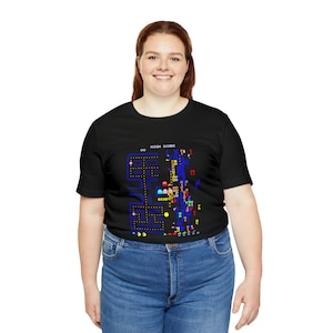 Pacman kaart 256 Glitch 80's Arcade videogame tshirt