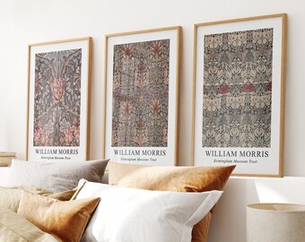 William Morris Art Nouveau Print Set: Vintage Gallery Wall Decor