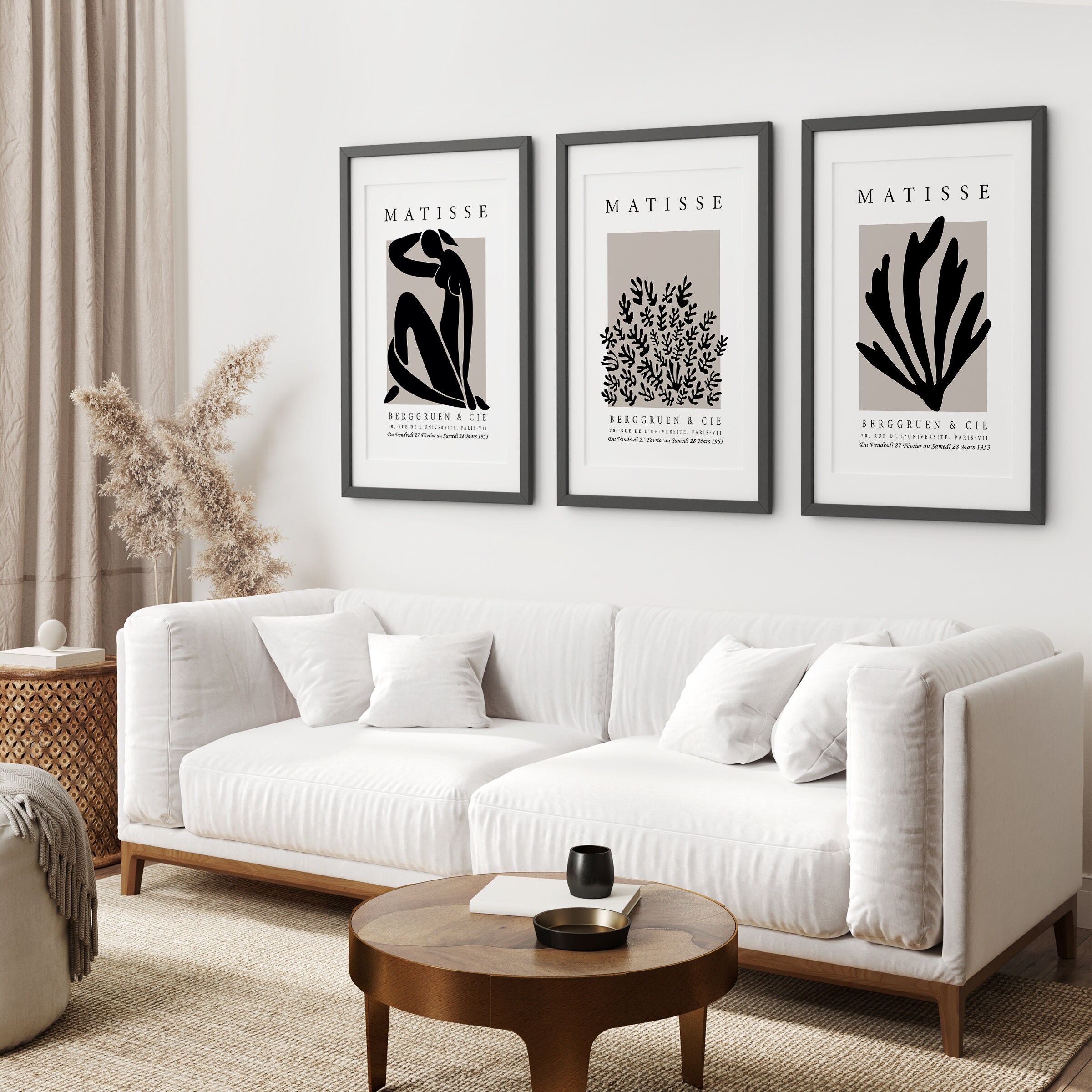 Henri Matisse Set of 3 Art Prints, Vintage Matisse Art, Neutral Woman ...