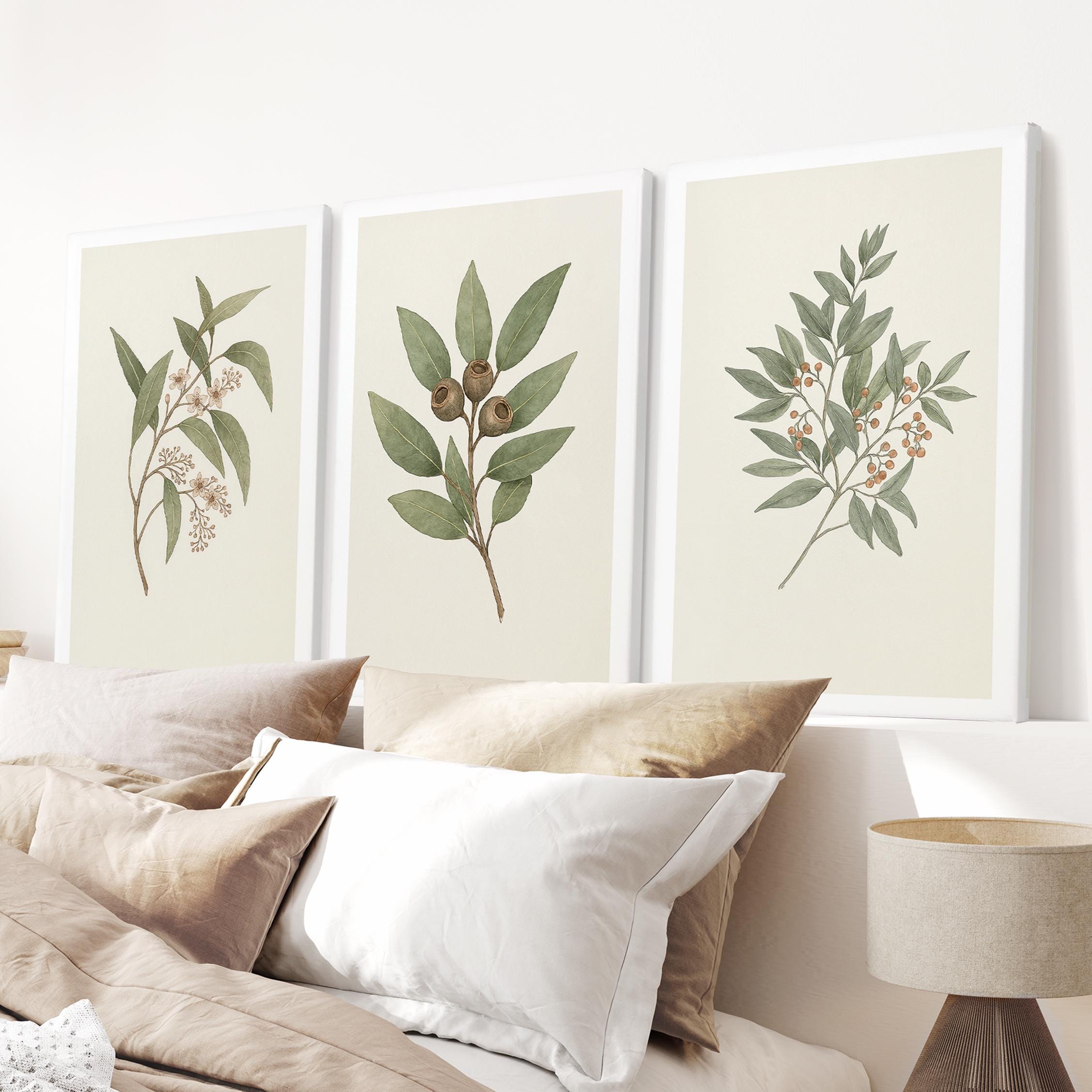 Botanical Prints Set: Vintage Farmhouse Wall Decor - Etsy