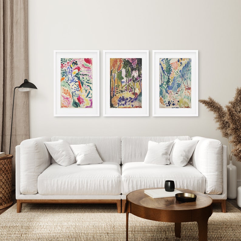 Henri Matisse Poster Art Set of 3, Museum Exhibition Prints Set ...