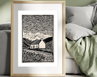 Gwell Fy Mwthyn Fy Hun Na Phlas Arall - 'Mejor mi propia cabaña que el palacio de otro' Impresión galesa