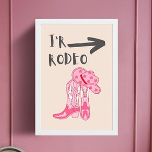 I&#39;r Rodeo - To The Rodeo Welsh print Cymraeg